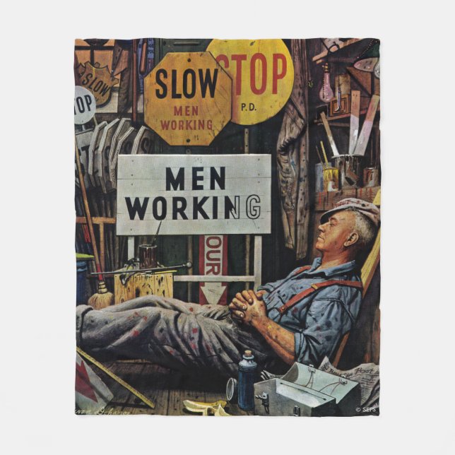 Couverture Polaire Hommes qui travaillent (Devant)