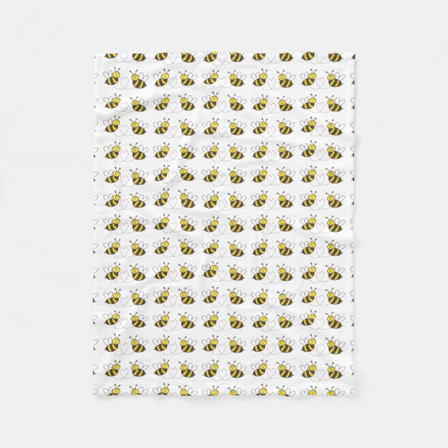 Couverture Polaire Honey Bees with Heart (Devant)