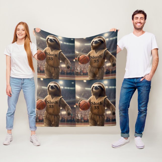 Couverture Polaire Hoops and Hangs : Le Slam Dunking Sloth, (En situation)