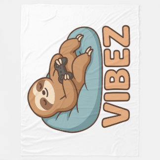 Couverture Polaire Horizontal Sloth VIBEZ Fleece Blanket – Chill Nap
