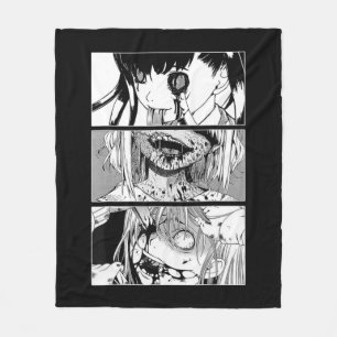 Couverture Polaire Horreur Anime Girl Japonais Aesthétique Anime Otak