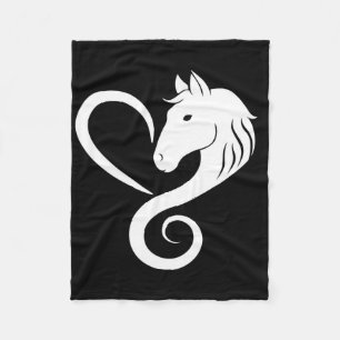 Couverture Polaire Horse Lover Horseback équitation Western Cowgirl R