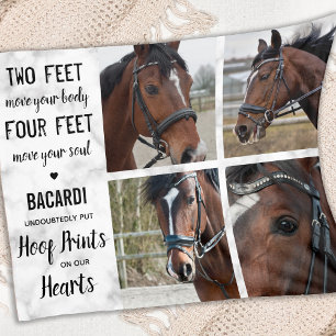 Couverture Polaire Horse Memorials Keepsaké Horse Photo Collage