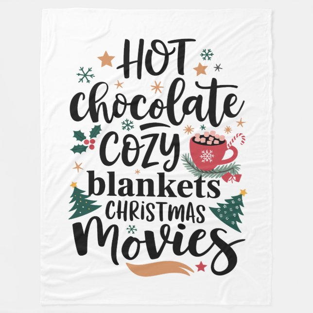 Couverture Polaire Hot Chocolate & Cozy Christmas Vibes Collection (Devant)