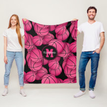 hot rose noir personnalisées filles basketball