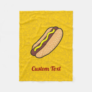 Couverture Polaire Hotdog Fleece Blanche