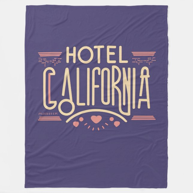 COUVERTURE POLAIRE HOTEL CALIFORNIA EAGLES ICONIC SONG TITLE (Devant)