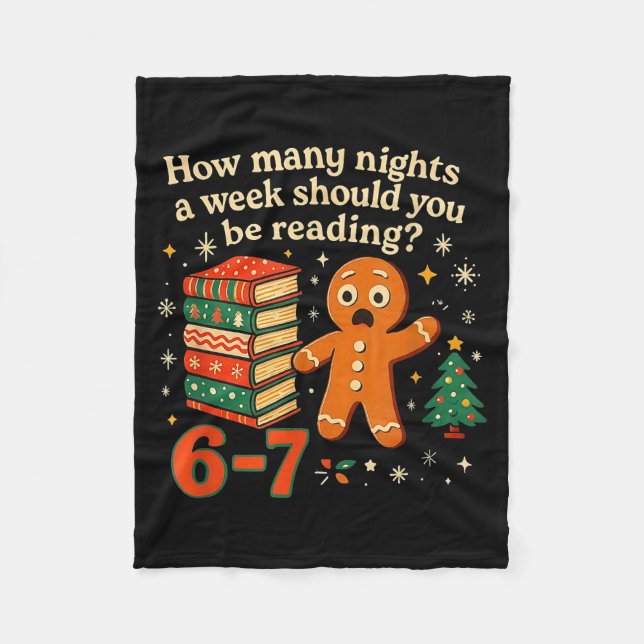 Couverture Polaire How Many Nights Should You Be Reading 6 7 Gingerbr (Devant)