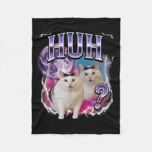 Couverture Polaire Huh Chat Chonky Mème Drôle Confus Mème Chat Amateu