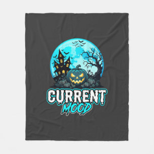 Couverture Polaire Humeur actuelle d'Halloween Citrouille hantée
