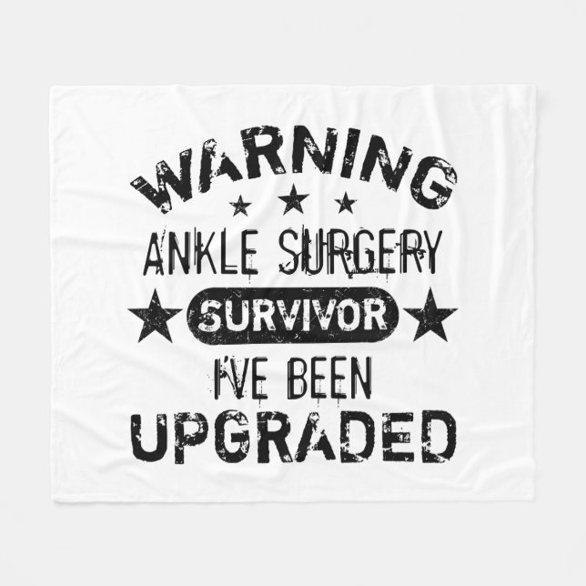 Couverture Polaire Humour de chirurgie Ankle amélioré (Devant (Horizontal))