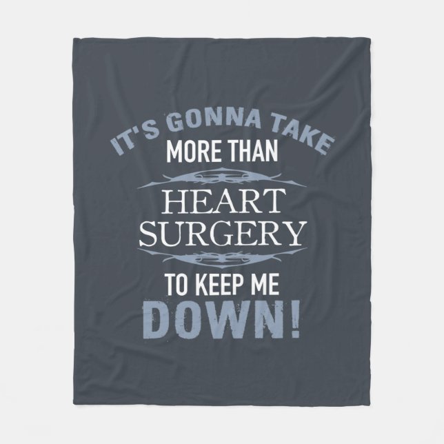 Couverture Polaire Humour de chirurgie cardiaque (Devant)