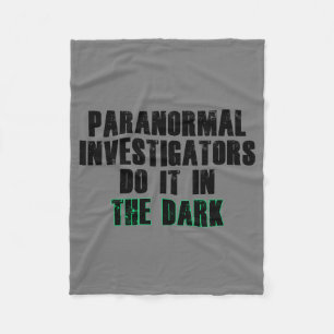 Couverture Polaire Humour des enquêteurs paranormal (Noir)