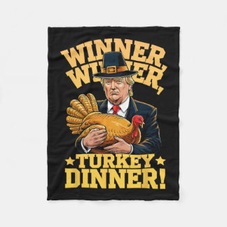 Couverture Polaire Humour Drôle Trump Gagnant Gagnant Dîner de dinde