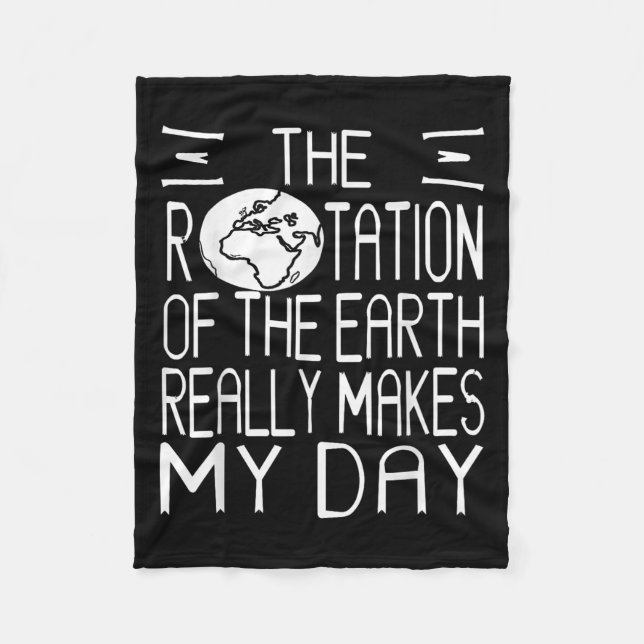 Couverture Polaire Humour scientifique de la rotation de la Terre pou (Devant)