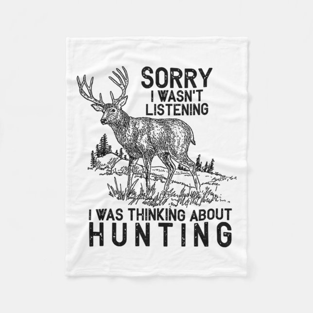 Couverture Polaire Hunting - Deer Funny Quote Hunter Gift Tank Top  (Devant)