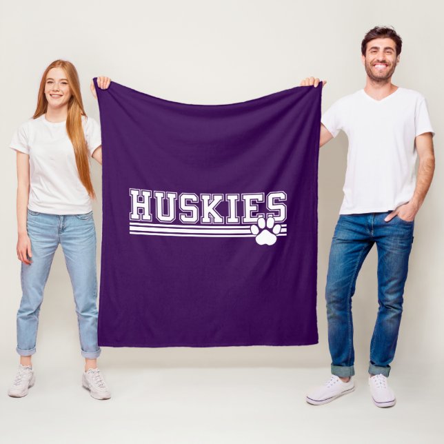 Couverture Polaire Huskie Fleece Blanket (En situation)