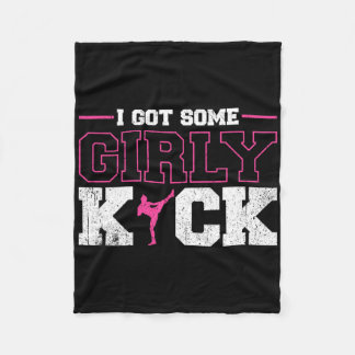 Couverture Polaire I Got Some Girly Kick Kickboxing 