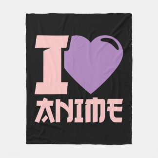 Couverture Polaire I Heart Anime I Love Anime