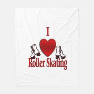 Couverture Polaire I Heart Roller Skating