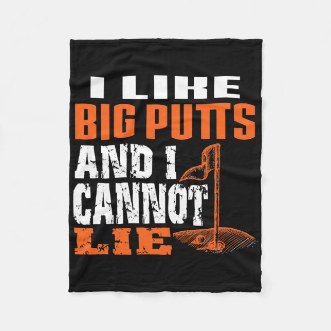 Couverture Polaire I Like Big Putts And I Cannot Lie Funny Golf 1  (Devant)