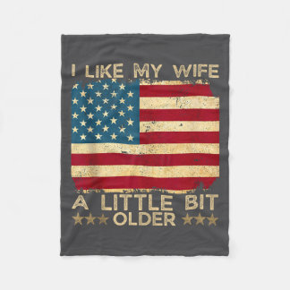Couverture Polaire I Like My Wife A Little Bit Older Funny Saying Wom