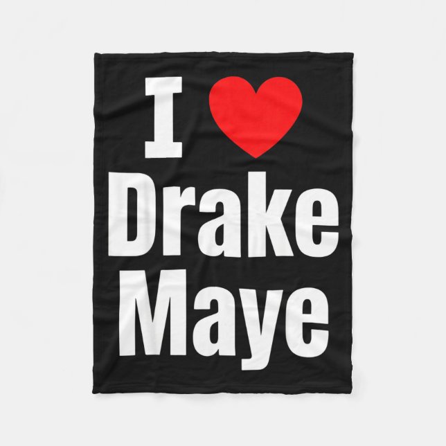 Couverture Polaire I Love Maye Football Fan  (Devant)