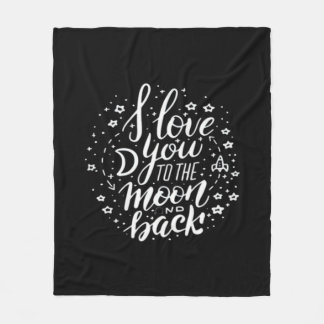 Couverture Polaire I Love You To The Moon And Back Timeless Appeal 