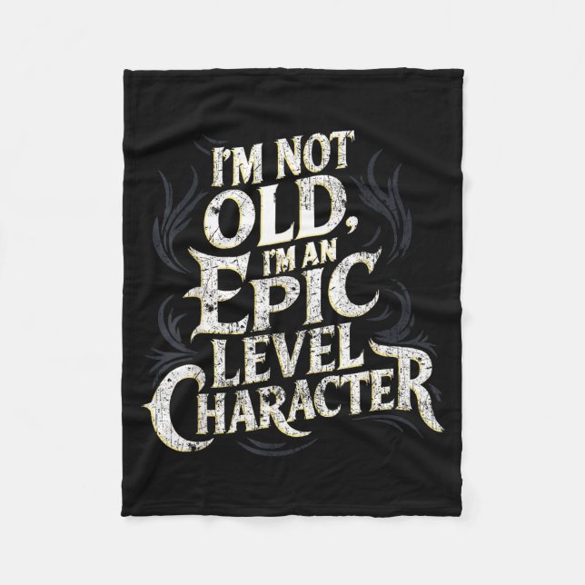 Couverture Polaire I’m Not Old I’m An Ec Level Character Funny Gamer  (Devant)