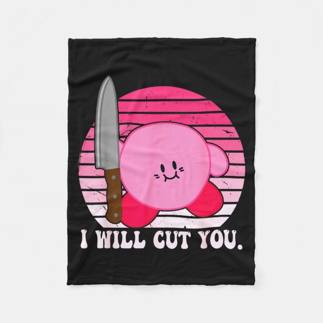 Couverture Polaire I Will Cut You Funny Quote  (Devant)