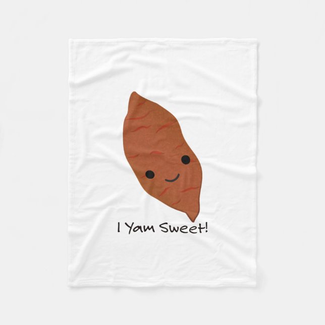 Couverture Polaire I Yam Sweet Cute kawaii Sweet Potato (Devant)