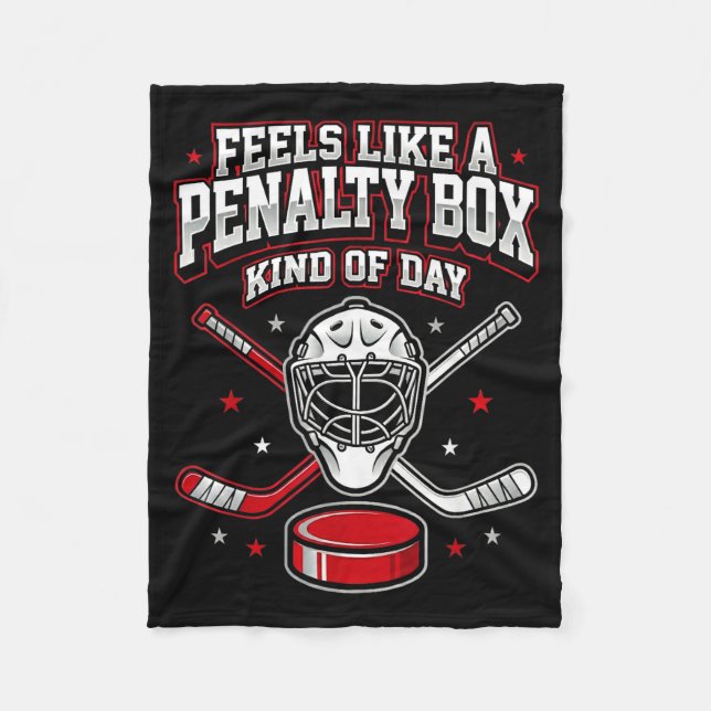Couverture Polaire Ice Hockey Funny Feels Like A Penalty Box Kind Of  (Devant)