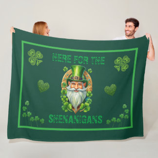 Couverture Polaire Ici pour le Leprechaun d'espiègleries Irlandais 
