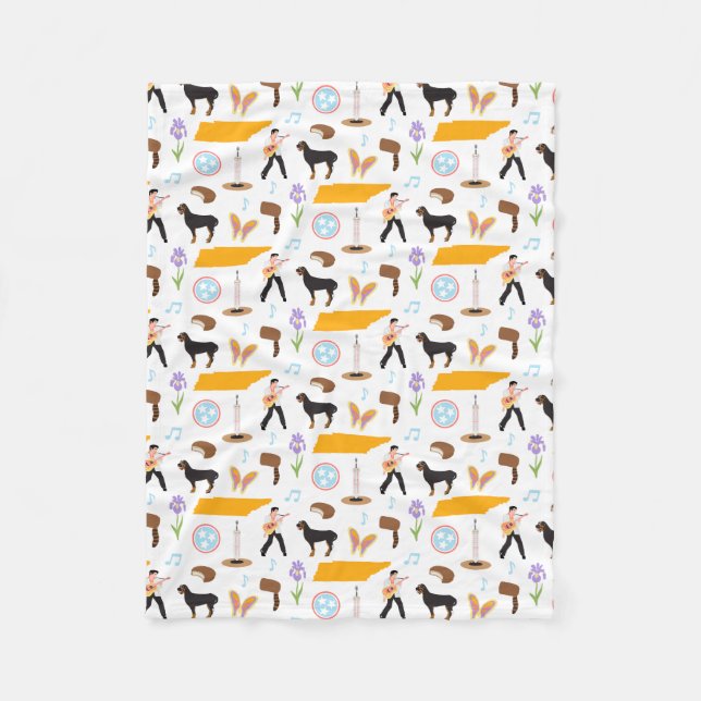 Couverture Polaire Icônes du Tennessee (Devant)