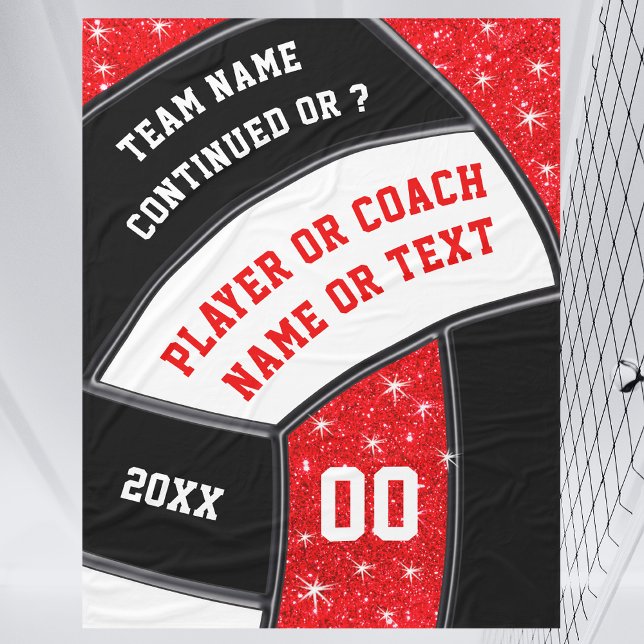 Couverture Polaire Idées cadeaux de volleyball pour la nuit senior, v (Volleyball Fleece Blanket. Volleyball Throw Blanket. Volleyball Team Gift Ideas. Volleyball Pillows)