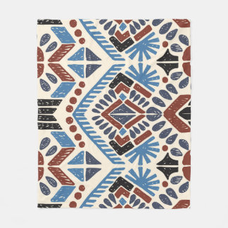 Couverture Polaire Ikat Aztec : Ornement géométrique ethnique.