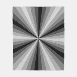 Couverture Polaire Illusion optique Blanche polaire noire