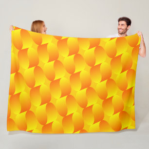 Couverture Polaire Illusion optique de motif d'échelle en or 3D de lu