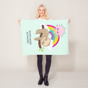 Couverture Polaire Illustration amusante activée en mode fentes