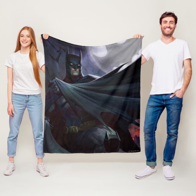 Couverture Polaire Illustration de Batman sur la crise infinie (En situation)
