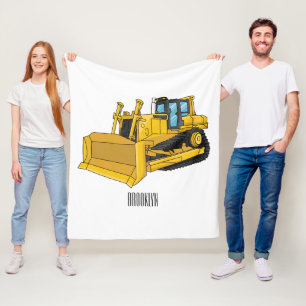 Couverture Polaire Illustration de dessin animé Bulldozer