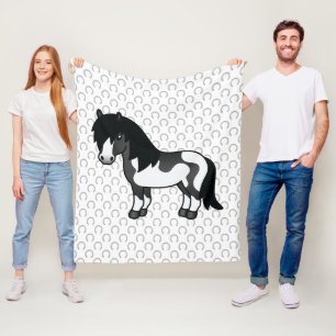 Couverture Polaire Illustration de dessin animé de poney Shetland Pin