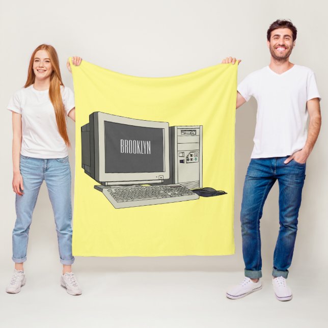 Couverture Polaire Illustration de dessin sur ordinateur (En situation)