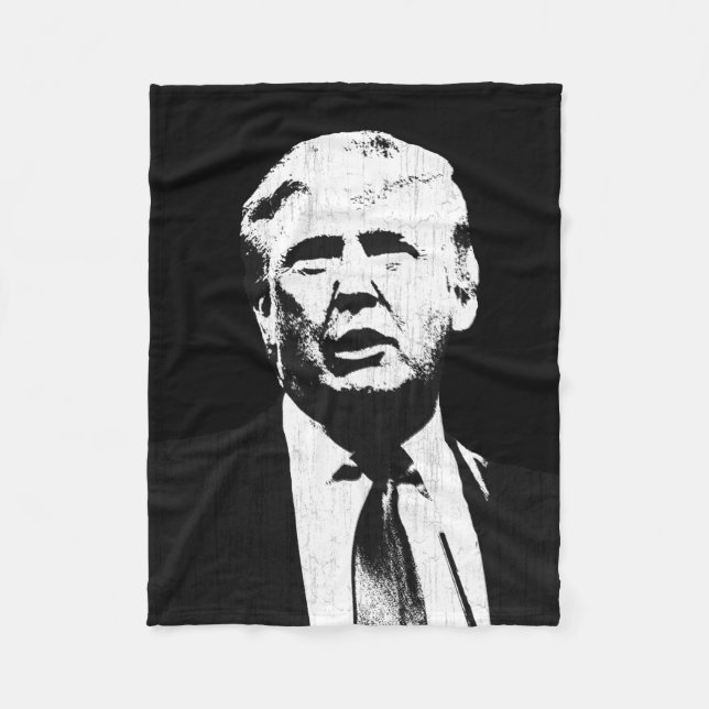 Couverture Polaire Illustration de Donald Trump (Devant)