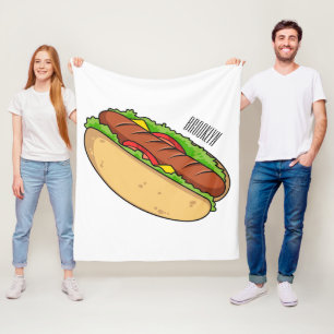 Couverture Polaire Illustration de Hot dog