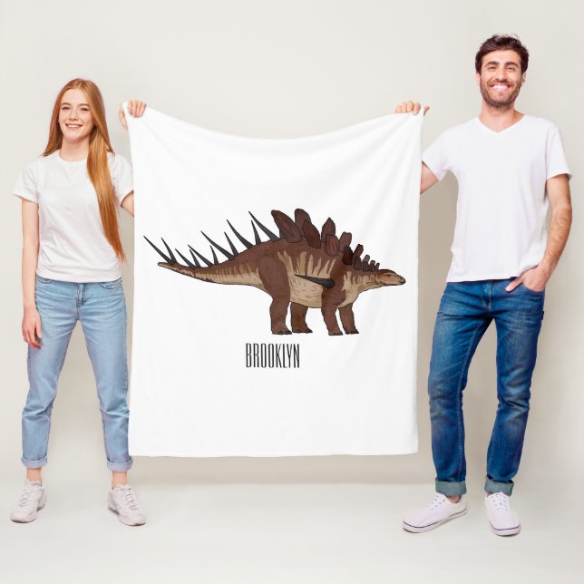 Couverture Polaire Illustration de Kentrosaurus (En situation)