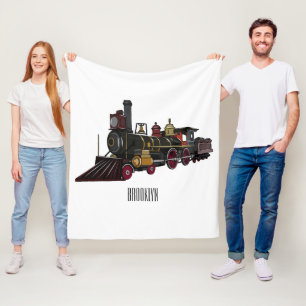 Couverture Polaire Illustration de la locomotive à vapeur