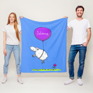 Couverture Polaire Illustration de l'humour en ballons de mouton mign