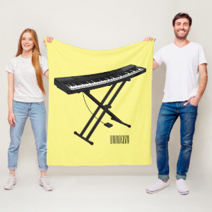 Couverture Polaire Illustration de piano clavier