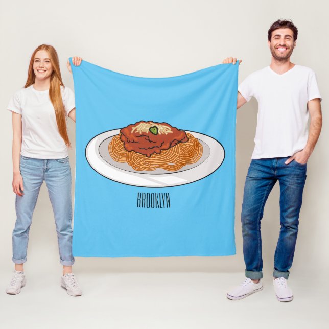 Couverture Polaire Illustration de Spaghetti (En situation)